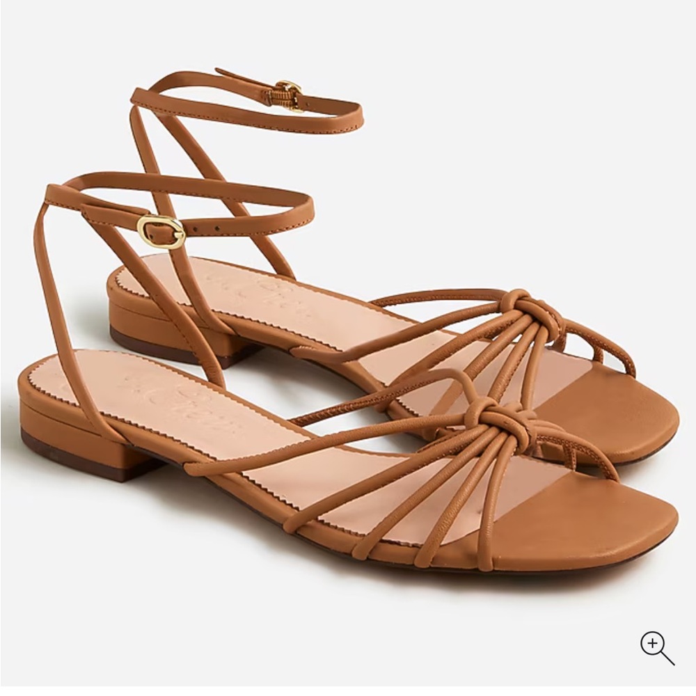 Jcrew Brown Tan Strappy Sandals 7.5